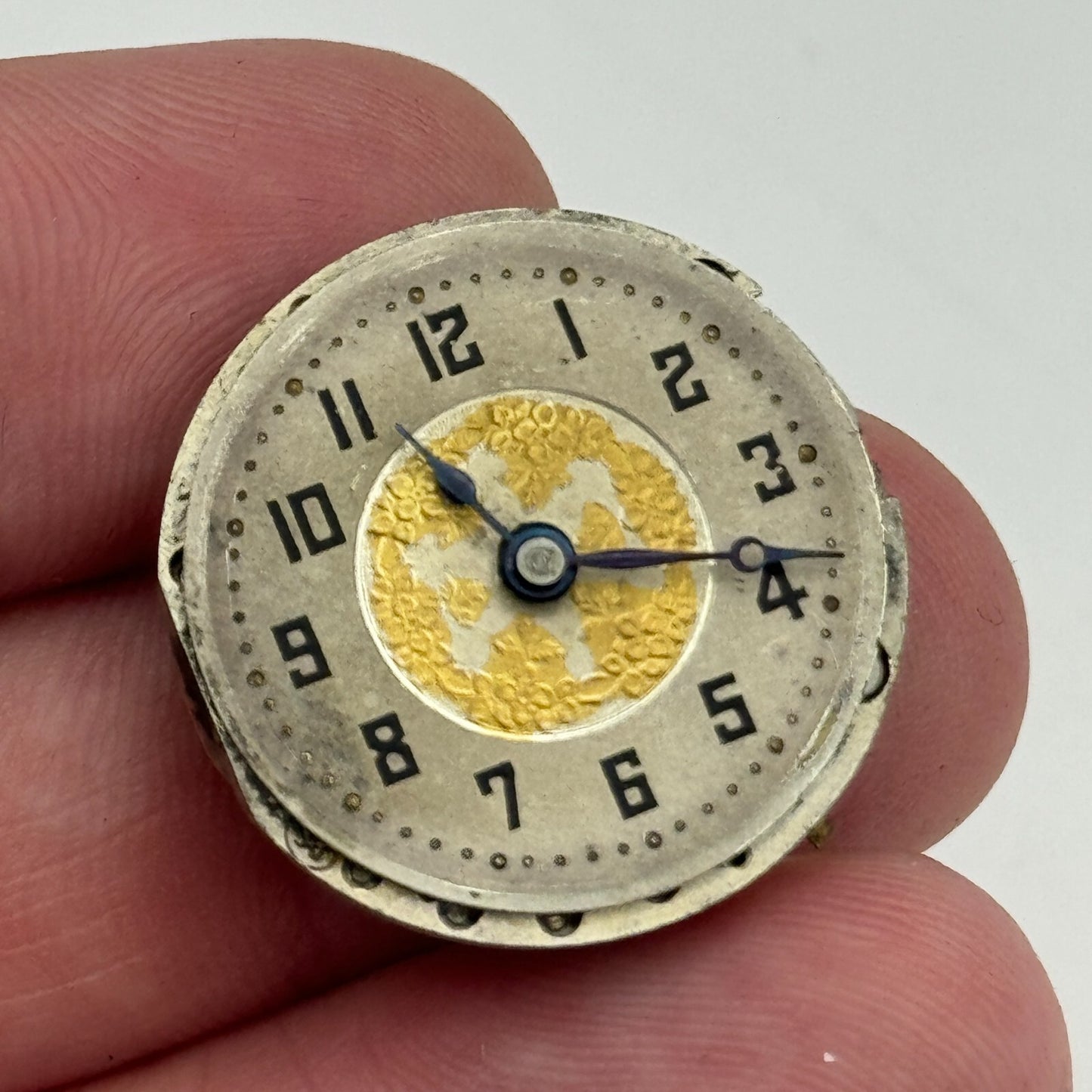 23.6mm AS A Schild 15 Jewels Nice Dial Manual Wind Swiss Watch Movement PARTS