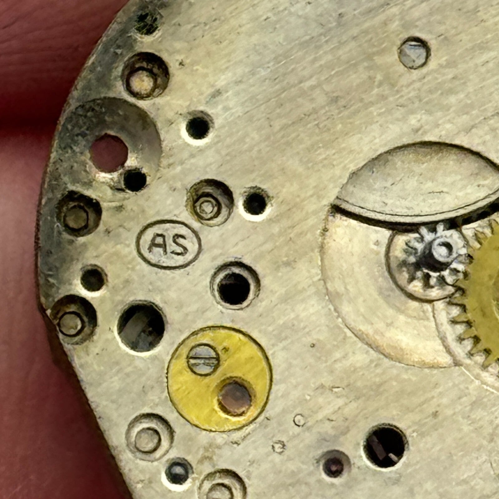 23.6mm AS A Schild 15 Jewels Manual Wind Watch Movement Swiss Vintage PARTS