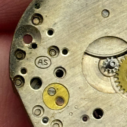 23.6mm AS A Schild 15 Jewels Manual Wind Watch Movement Swiss Vintage PARTS