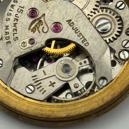 Loda Watch Movement Manual Wind Vintage Swiss 15 Jewels Parts Repair Spares 29mm