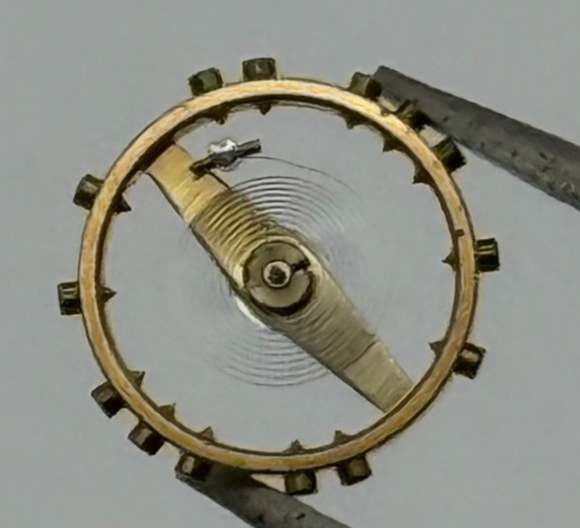 ETA 2485 Balance Wheel Complete And Spring 1379 M Watch Movement Parts 