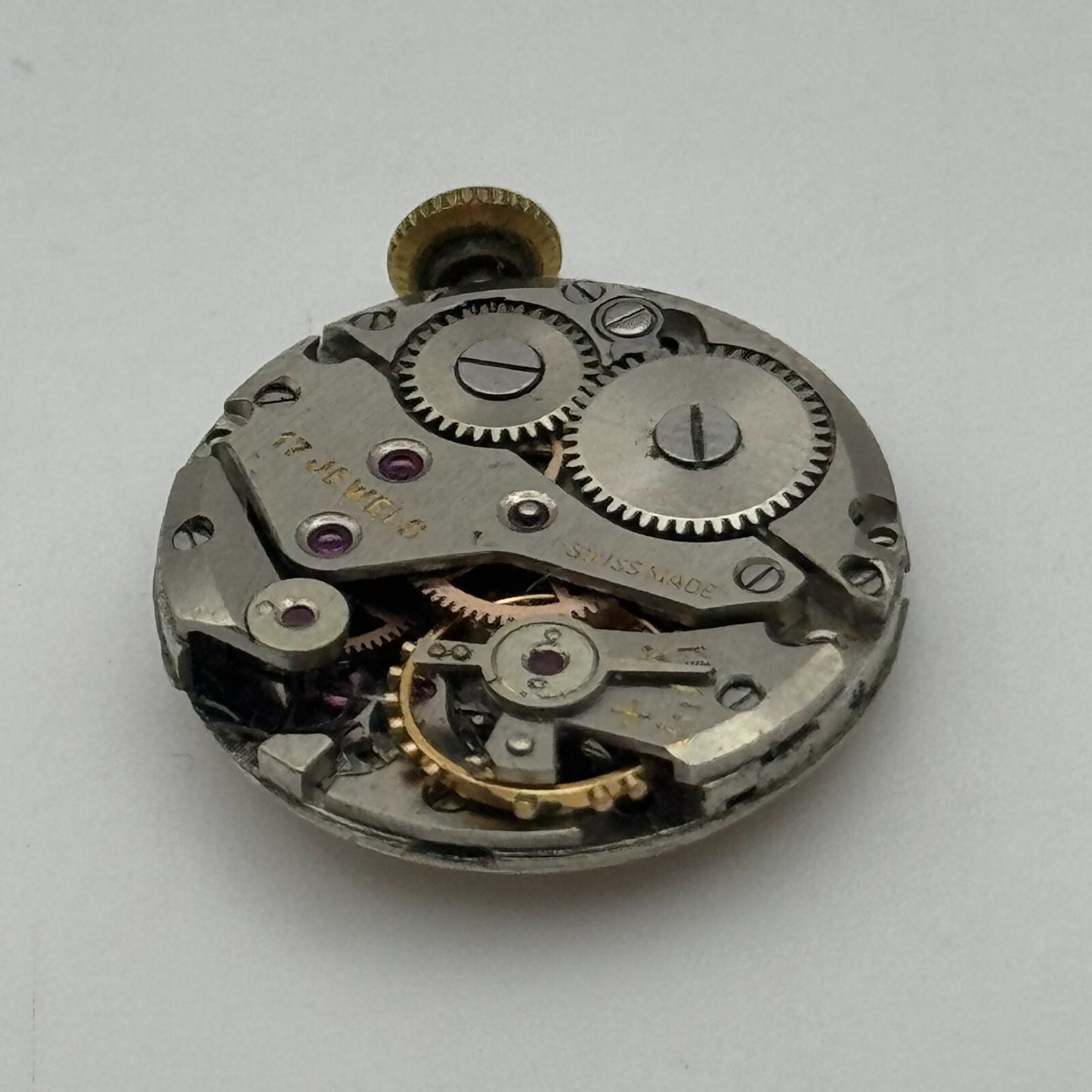 19.6mm Olma Ladies AS 970 Manual Wind Swiss Made 17 Jewels Watch Movement PARTS