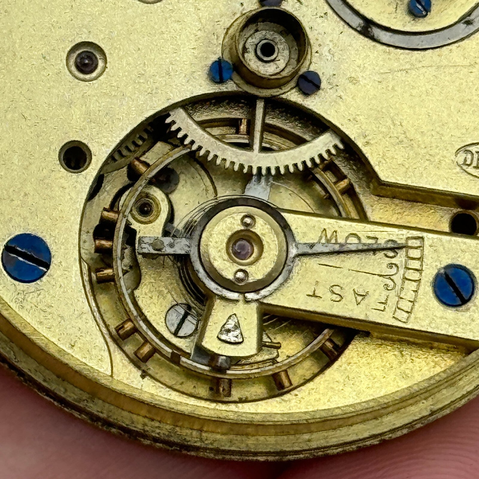 45.3mm Antique Dimier Freres & Cie D F & C Key Wound Pocket Watch Movement PARTS
