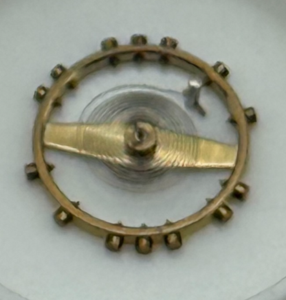 FHF 75 Balance Wheel Complete And Spring 5¼’’’ 203 M Watch Movement Parts NOS