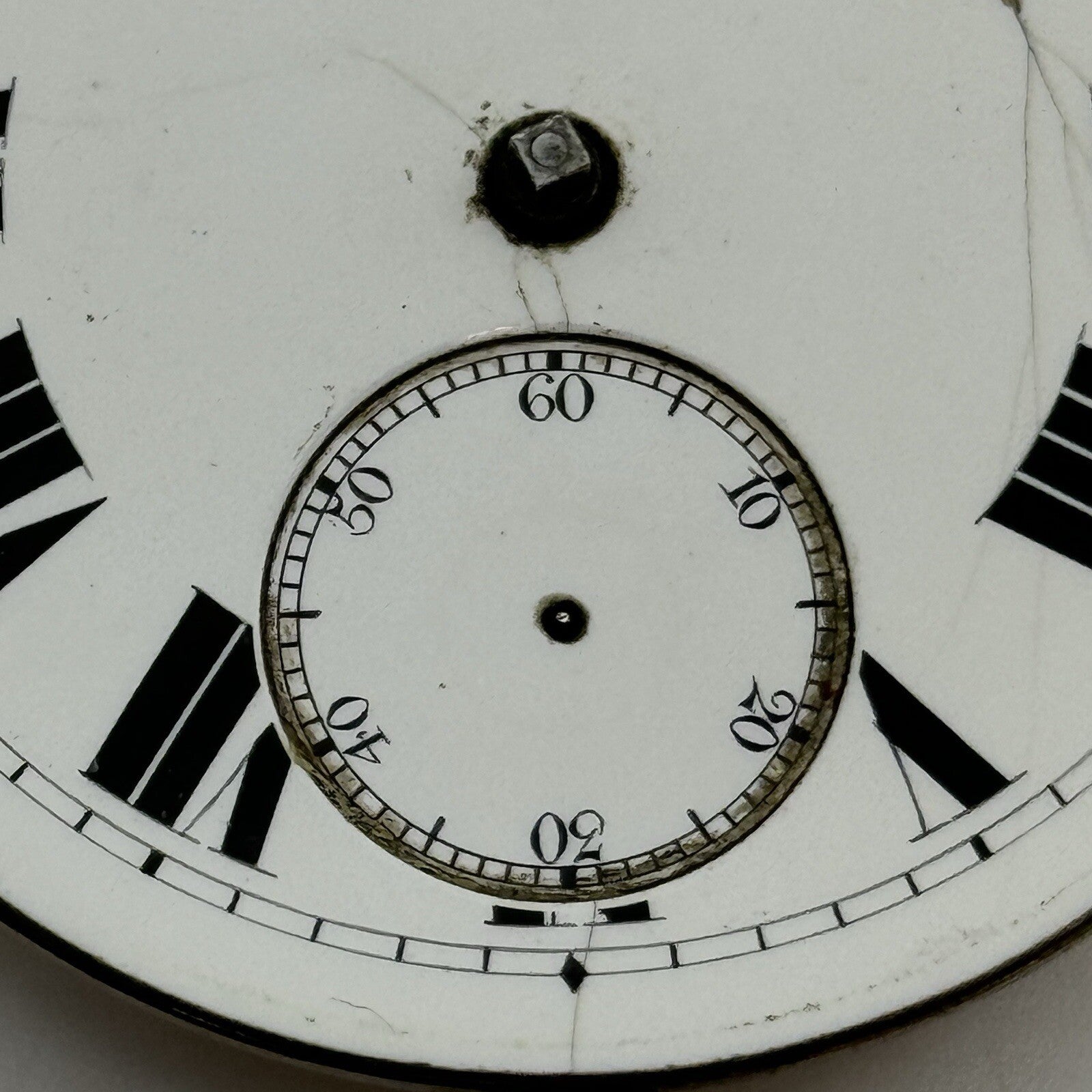 50mm W H Wightman East Kirkby-Notts Large Fusee Pocket Watch Movement FOR PARTS