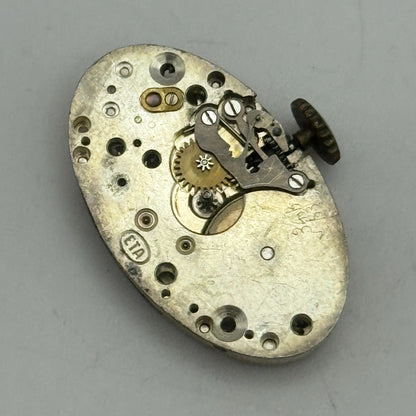 14.7mm ETA Oval 15 Jewels Swiss Manual Wind Watch Movement Vintage PARTS SPARES