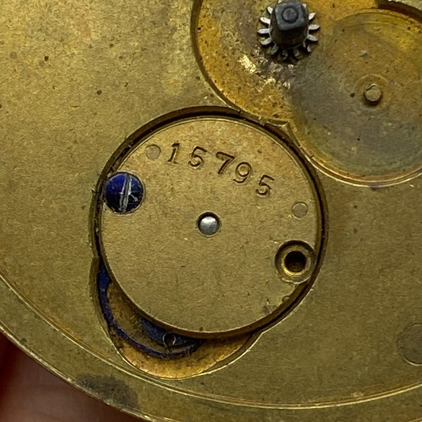 45.6mm Antique Key Wound Pocket Watch Movement PARTS