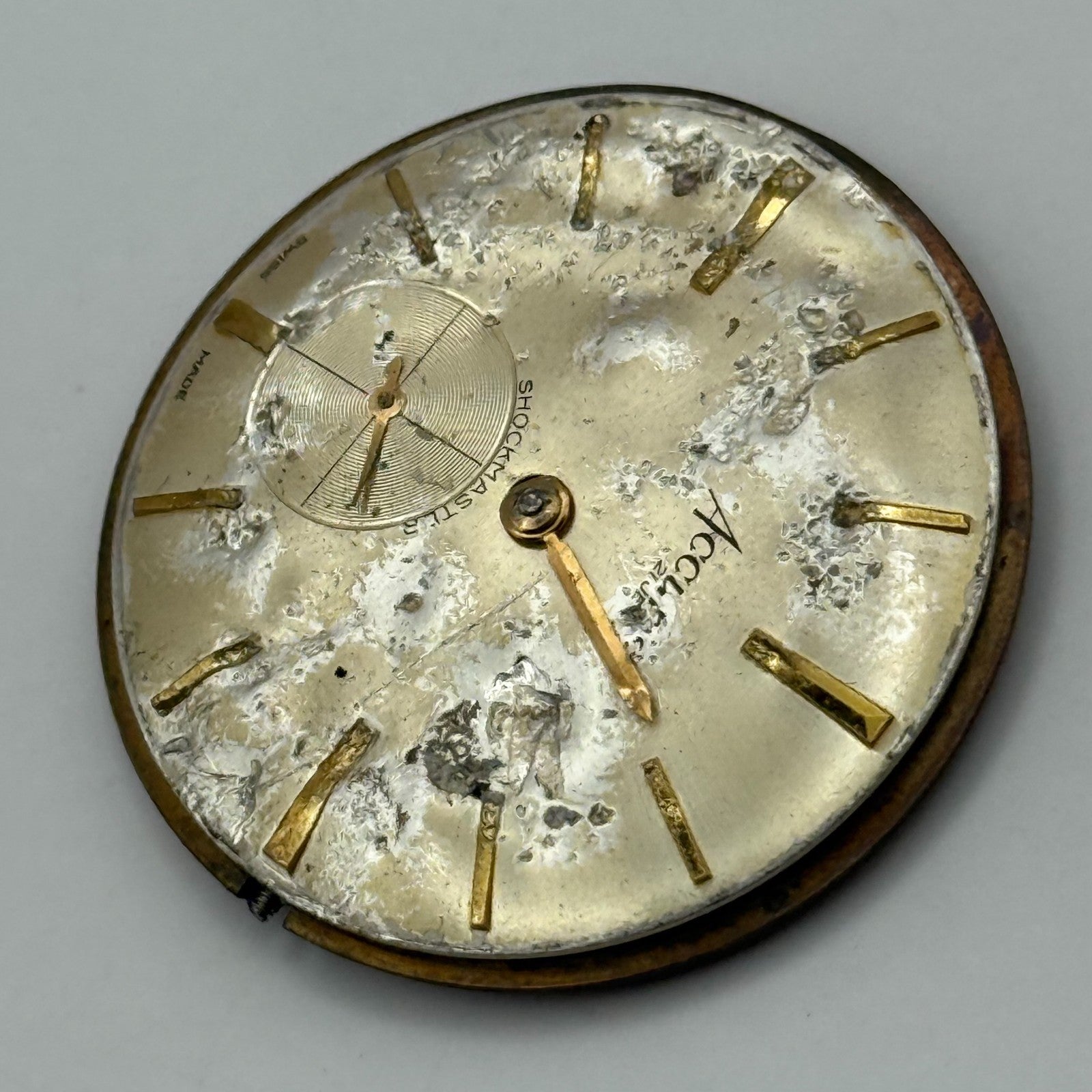 Peseux 320 Watch Movement Accurist Manual Wind Vintage Swiss Parts Repair 31.1mm