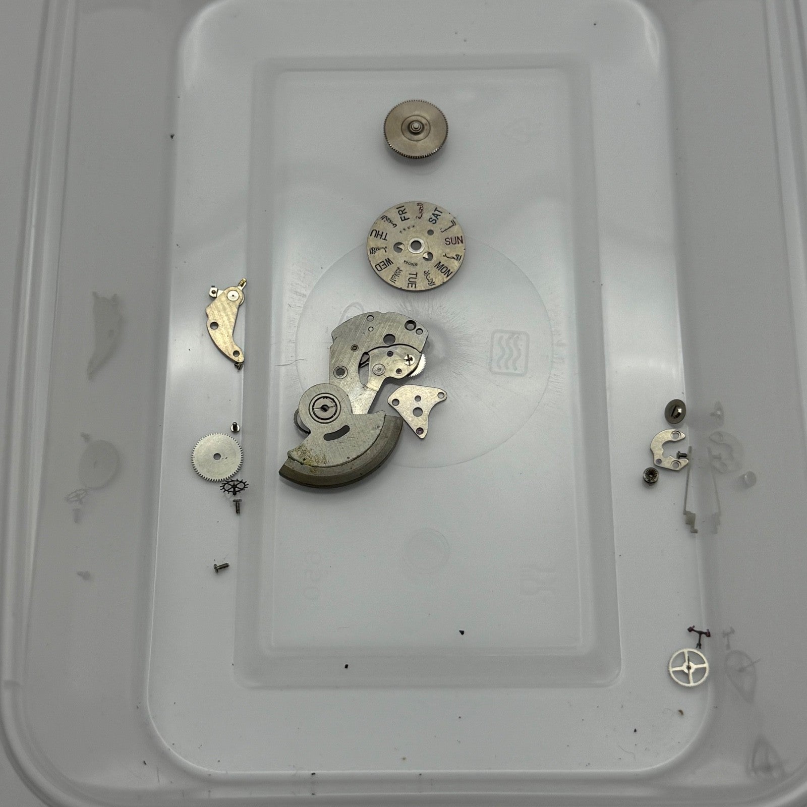 Seiko 7009A Automatic Watch Movement Day Date Japan Vintage Parts Repair 27.3mm