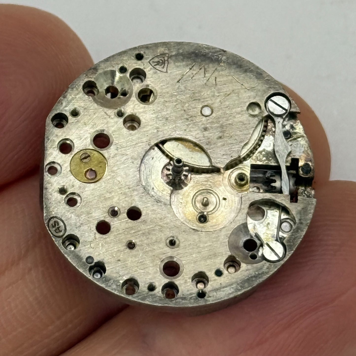 23.7mm Vintage AS 15 Jewels A Schild Partial Manual Wind Watch Movement PARTS