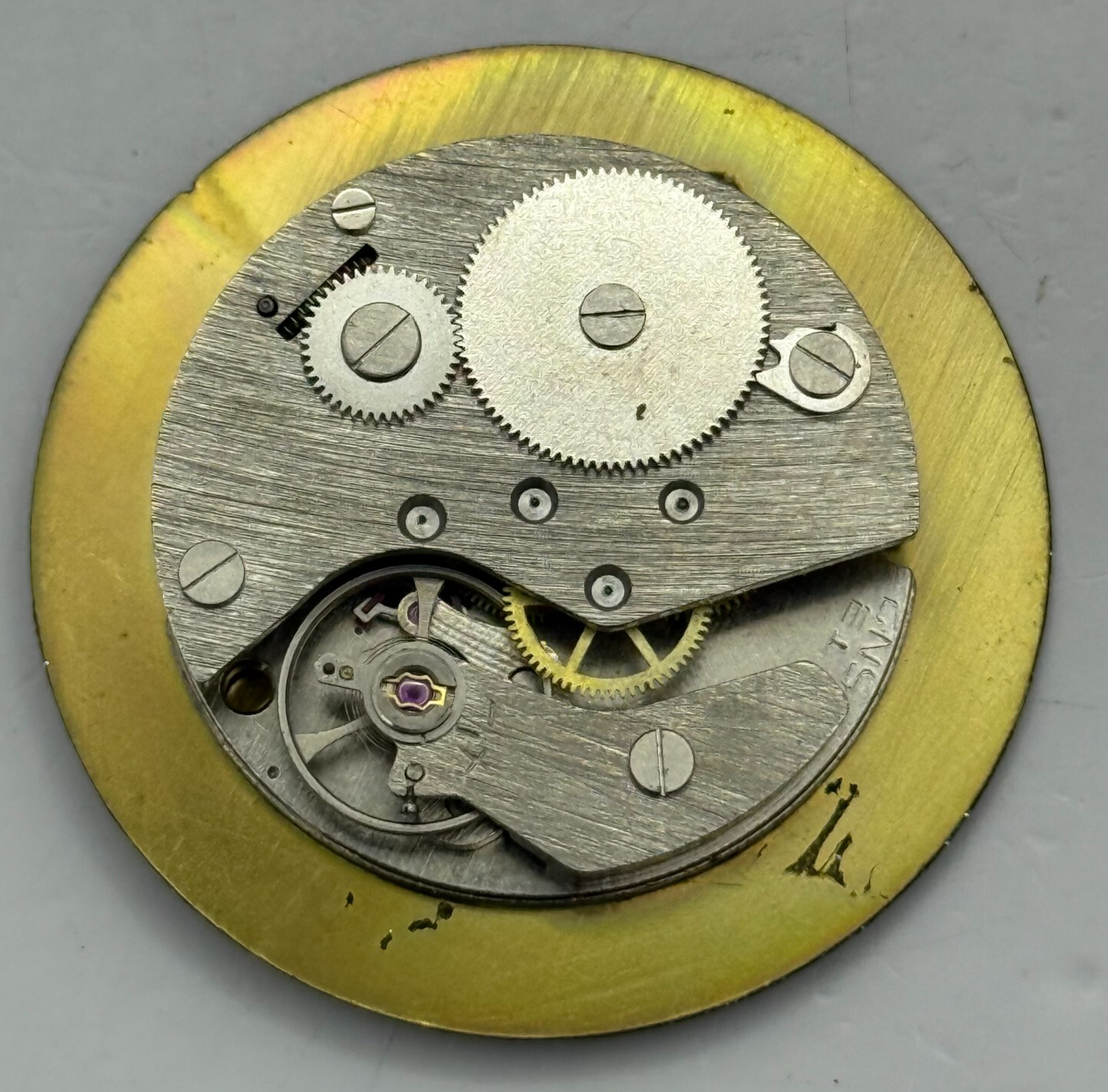 28.9mm Vintage Lazer Nanjing SN2 Manual Wind Watch Movement PARTS REPAIR