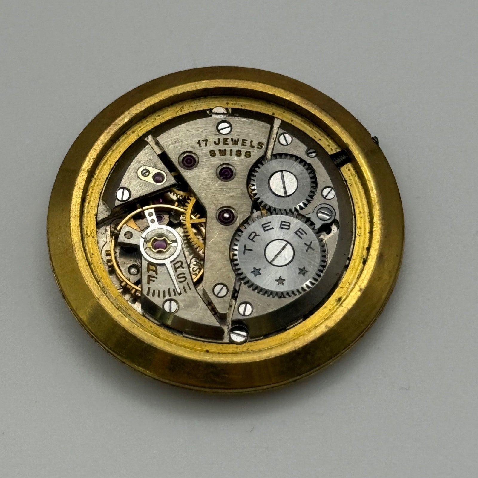 Trebex AS A Schild Watch Movement Good Balance Manual Vintage Swiss Parts 32.2mm