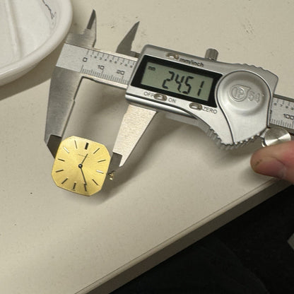 27mm Ladies Manual Wind RUNS BUT STOPS Regency Milanese Gold Tone Watch