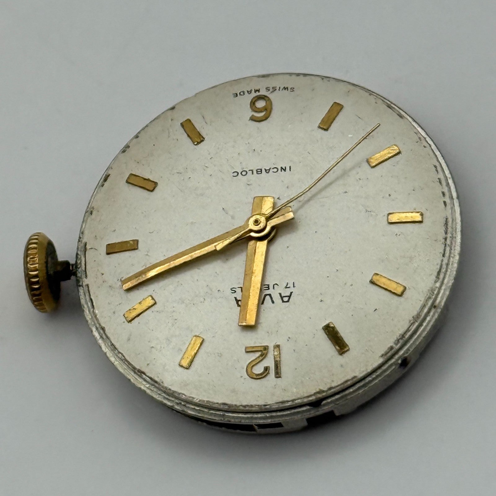 Ava FHF ST 96 Watch Movement Running Manual Wind Vintage Parts Repair 25.9mm