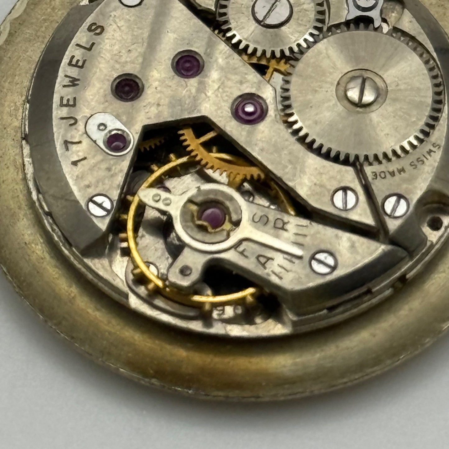 Goldsmiths ETA 900 Watch Movement Manual Wind Vintage Swiss Parts Repair 23.6mm