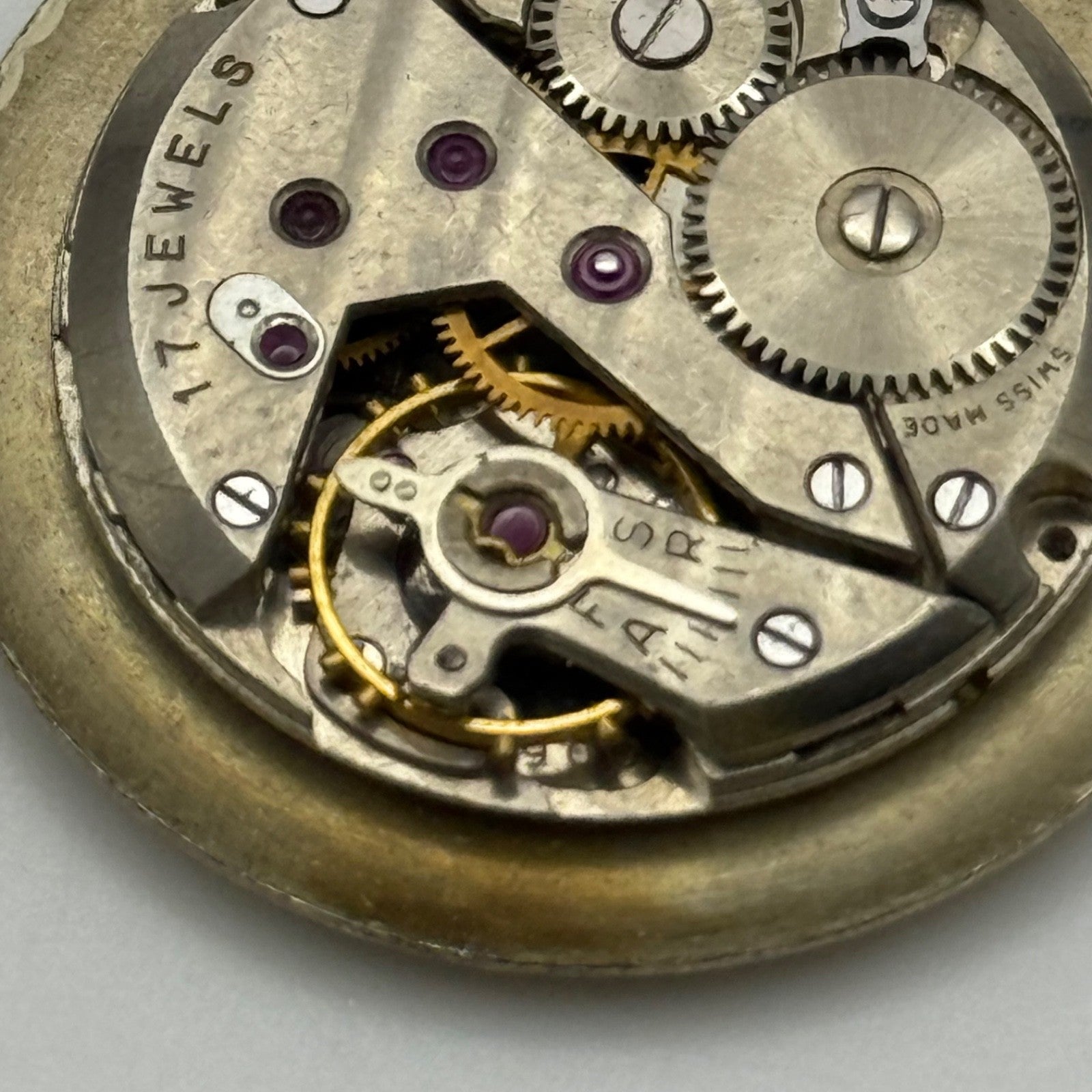 Goldsmiths ETA 900 Watch Movement Manual Wind Vintage Swiss Parts Repair 23.6mm