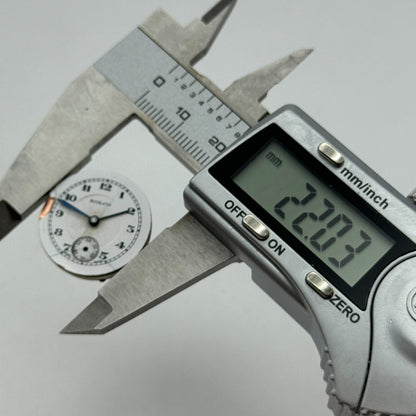 22mm Rolex Rolco 15 Rubies Military Trench Watch Movement Sub Seconds PARTS