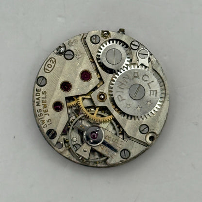 19.7mm Vintage Pinnacle 102 RWT Swiss Manual Wind Watch Movement PARTS REPAIR