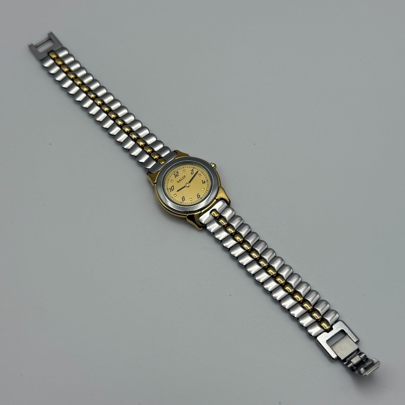 Bally Ladies Quartz Watch Two-Tone Bracelet Swiss 23mm PARTS REPAIR