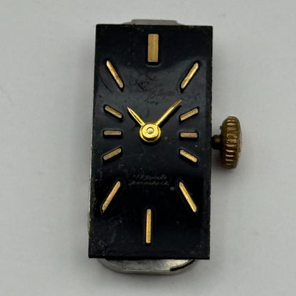 Citizen 9407 Parashock Baguette Watch Movement Manual Wind Vintage Parts 10.2mm