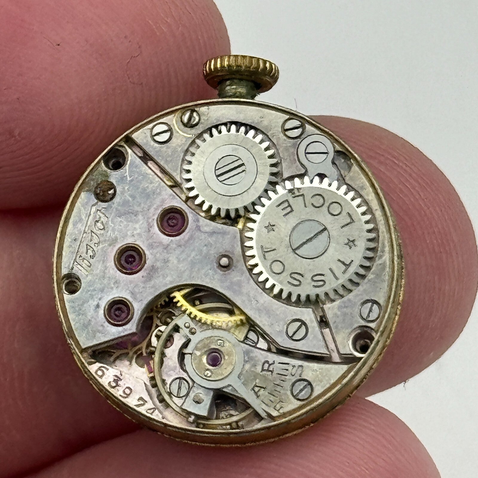 20.1mm Ladies Running Tissot Locle Cal 194 Manual Wind Swiss Watch Movement PART