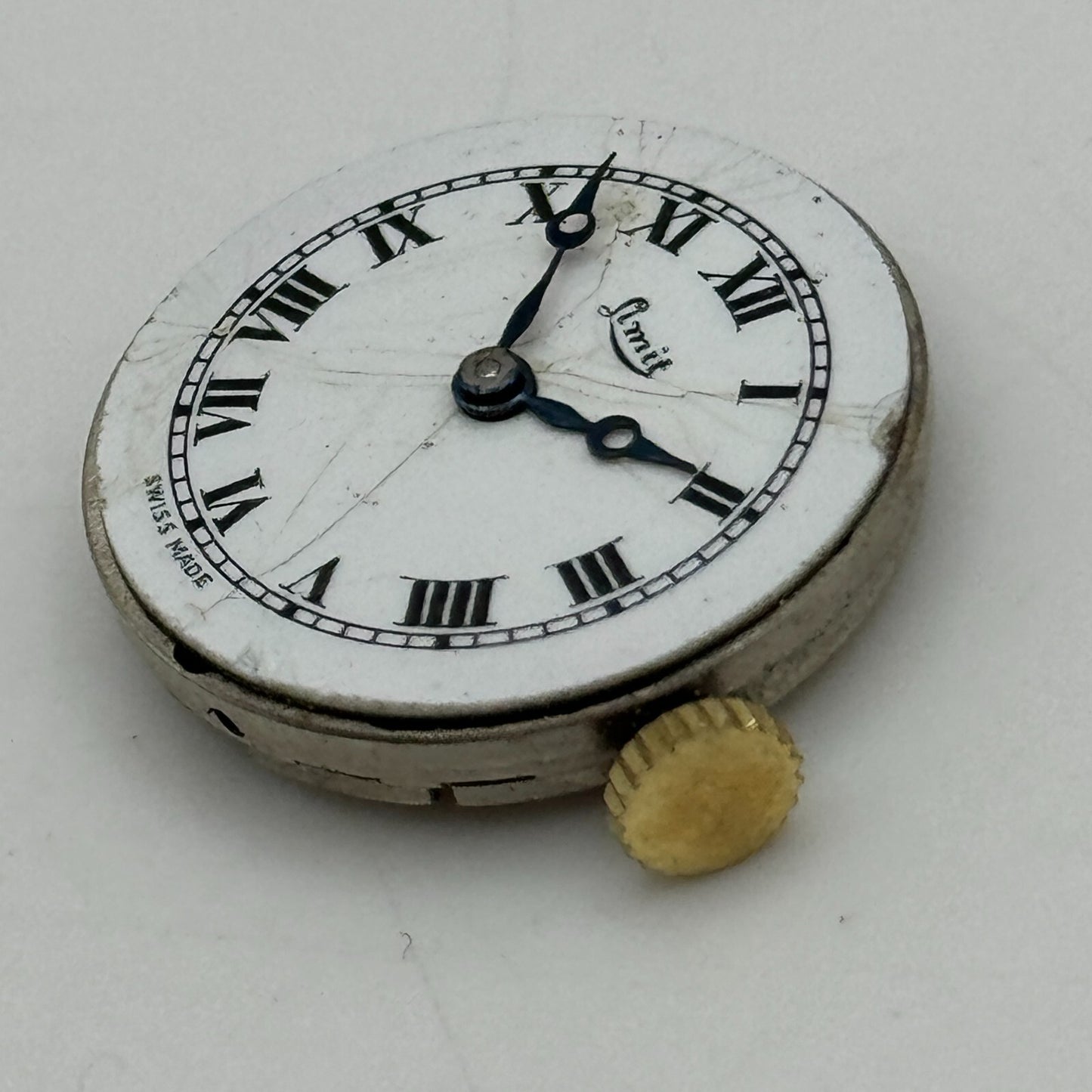 19.6mm Limit Revue Cal 78 Roman Numerals Trench Manual Wind Watch Movement PARTS