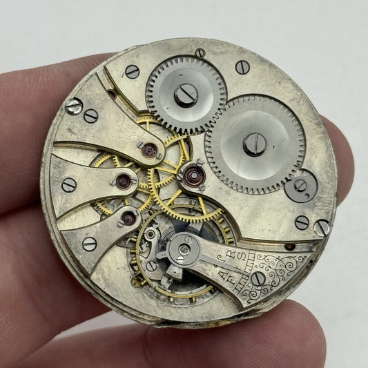 43mm Tavannes Watch Co Swiss Quality Vintage Pocket Watch Movement PARTS REPAIR