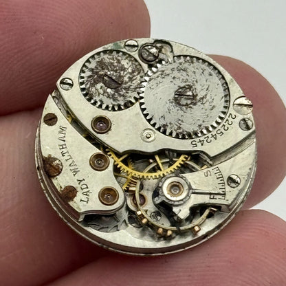 1918 Antique 10L Lady Waltham Model L-10 American Watch Movement PARTS SPARES
