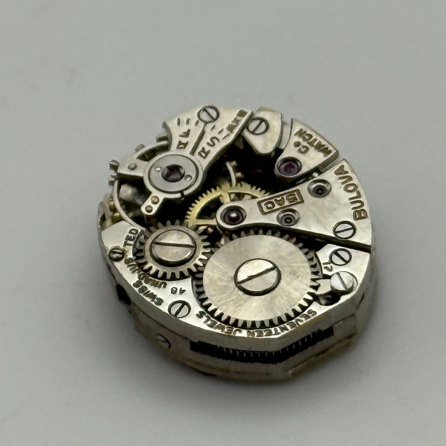 13mm Vintage Ladies Bulova 5AC Manual Wind Swiss Watch Movement PARTS REPAIR