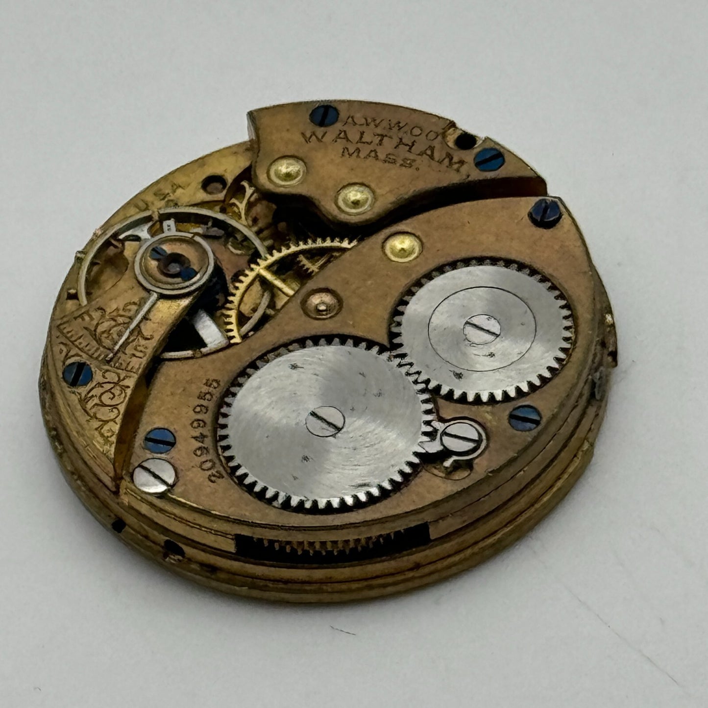 0s Men's Waltham Grade No. 160 Model 1900 American Watch Movement PARTS SPARES