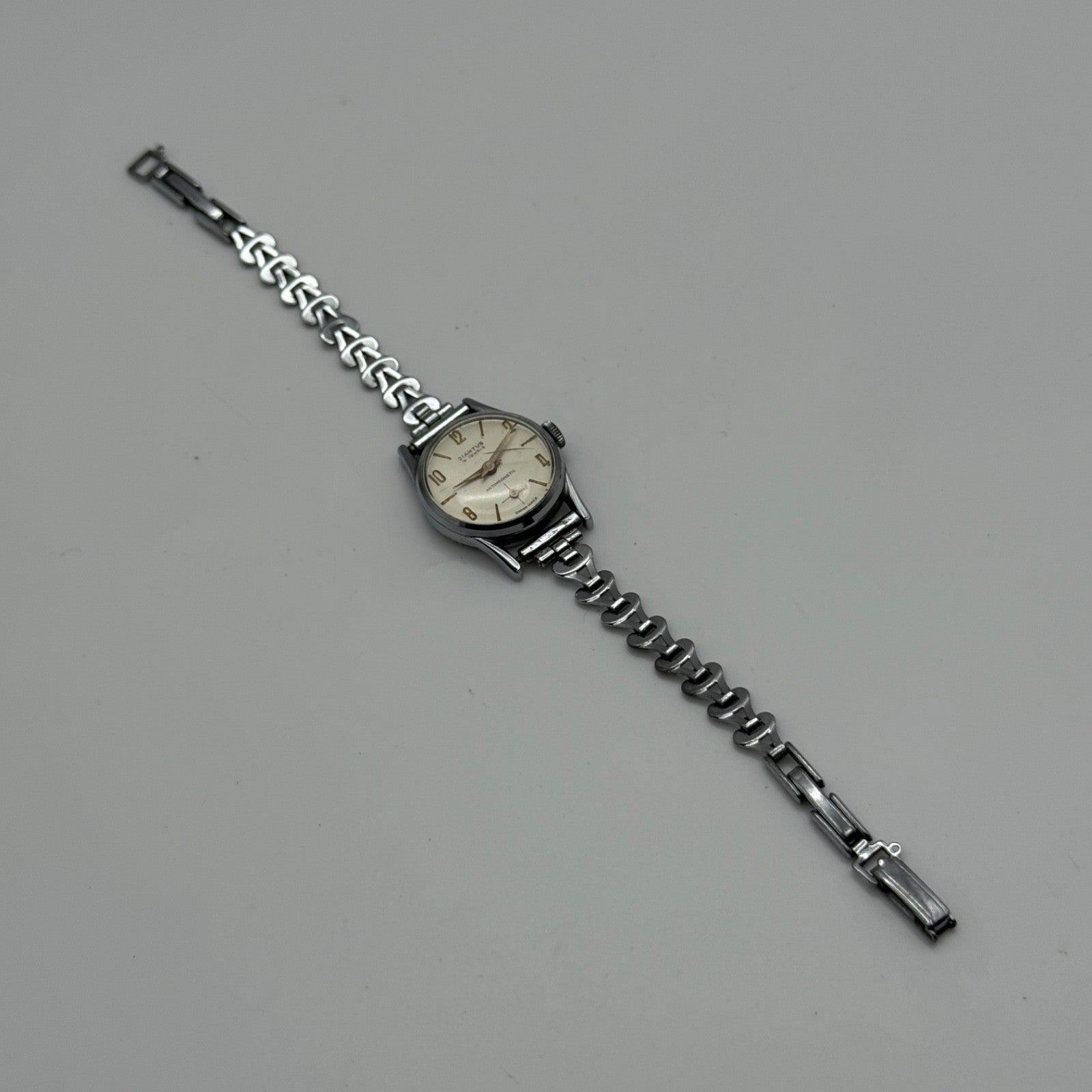 21mm Vintage Diantus 15 Jewels Sub Seconds Swiss Manual Wind Watch PARTS REPAIR