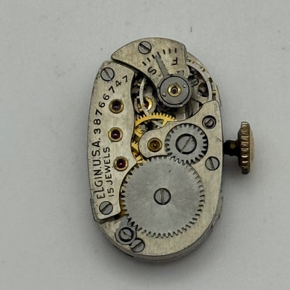 Elgin Grade 541 Model 2 Watch Movement 1940 Vintage 21/0s American Parts Repair
