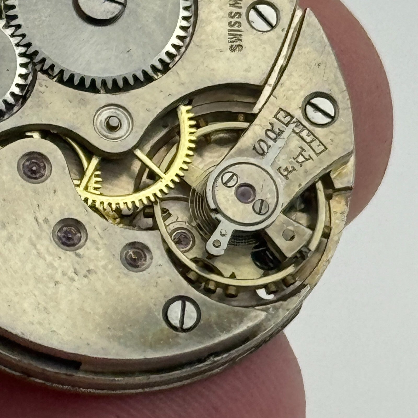27.3mm Mens Unidentified 15 Jewels Trench Watch Movement Manual Wind Swiss PARTS