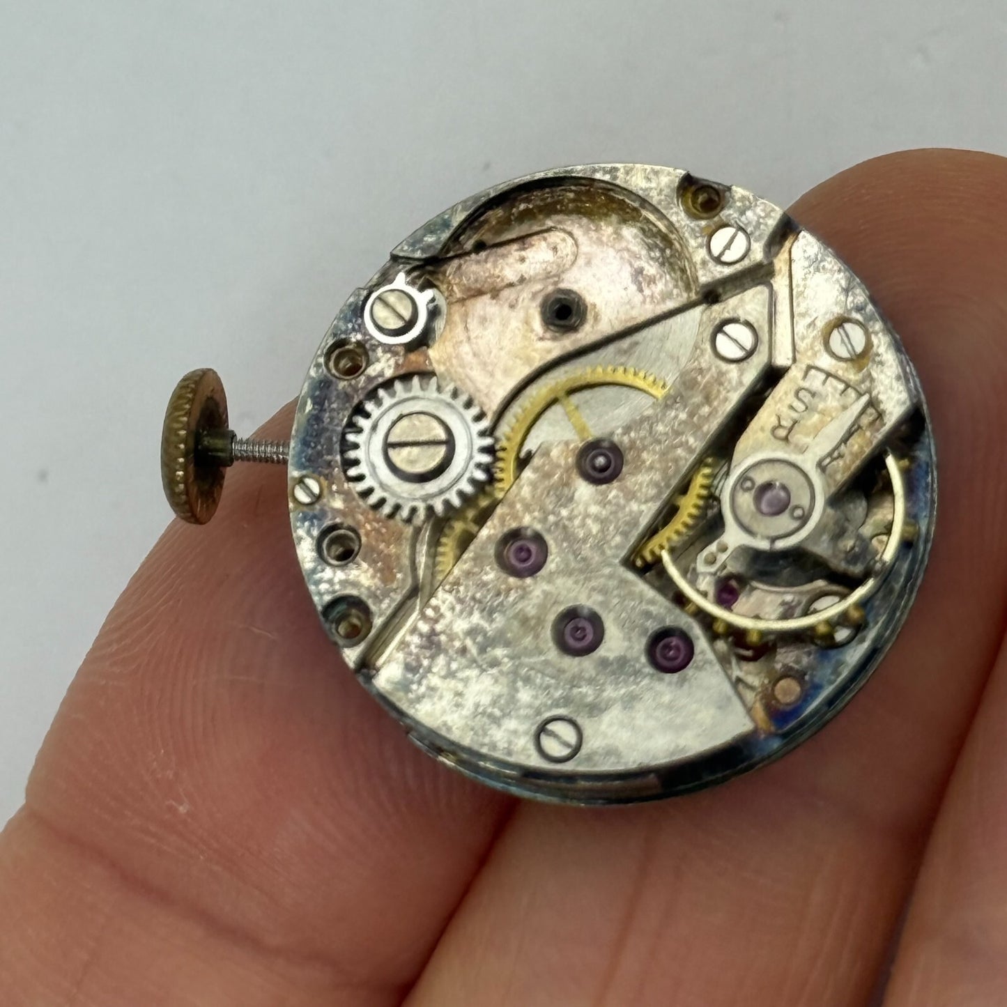 23.6mm Vintage FHF 150 15 Jewels Balance Ok Watch Movement PARTS REPAIR