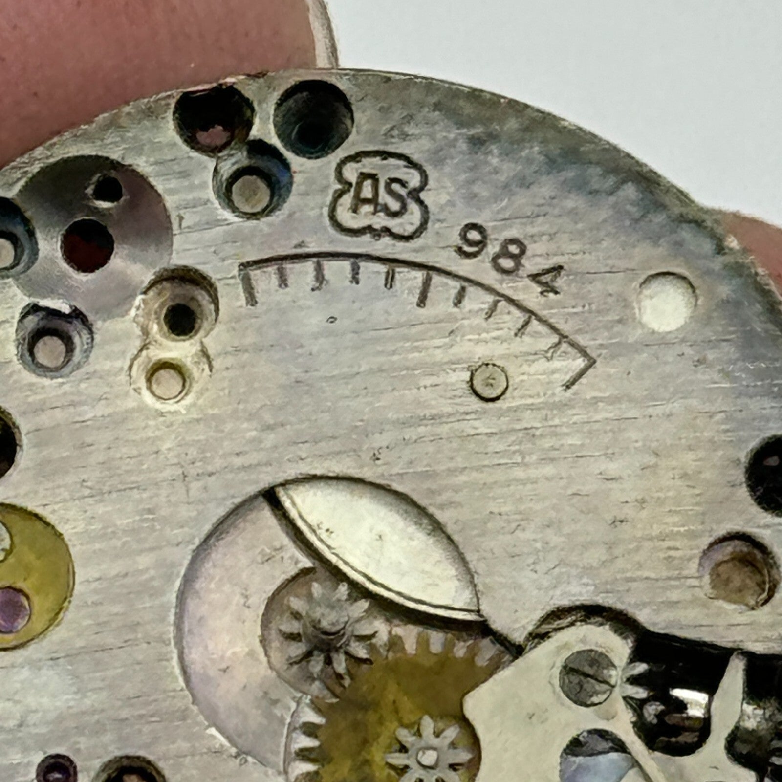 23.6mm AS 984 A Schild 15 Jewels Manual Wind Watch Movement Swiss Vintage PARTS
