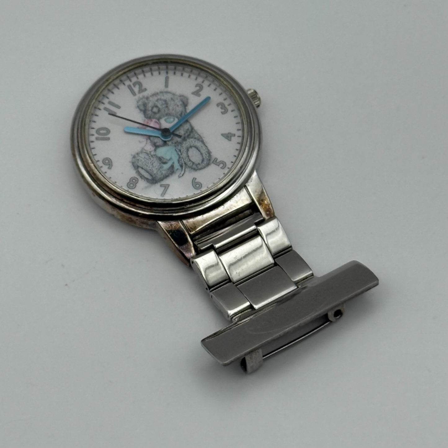 Me to You Quartz Fob Nurse Watch Teddy Bear Dial Working 31mm New Battery
