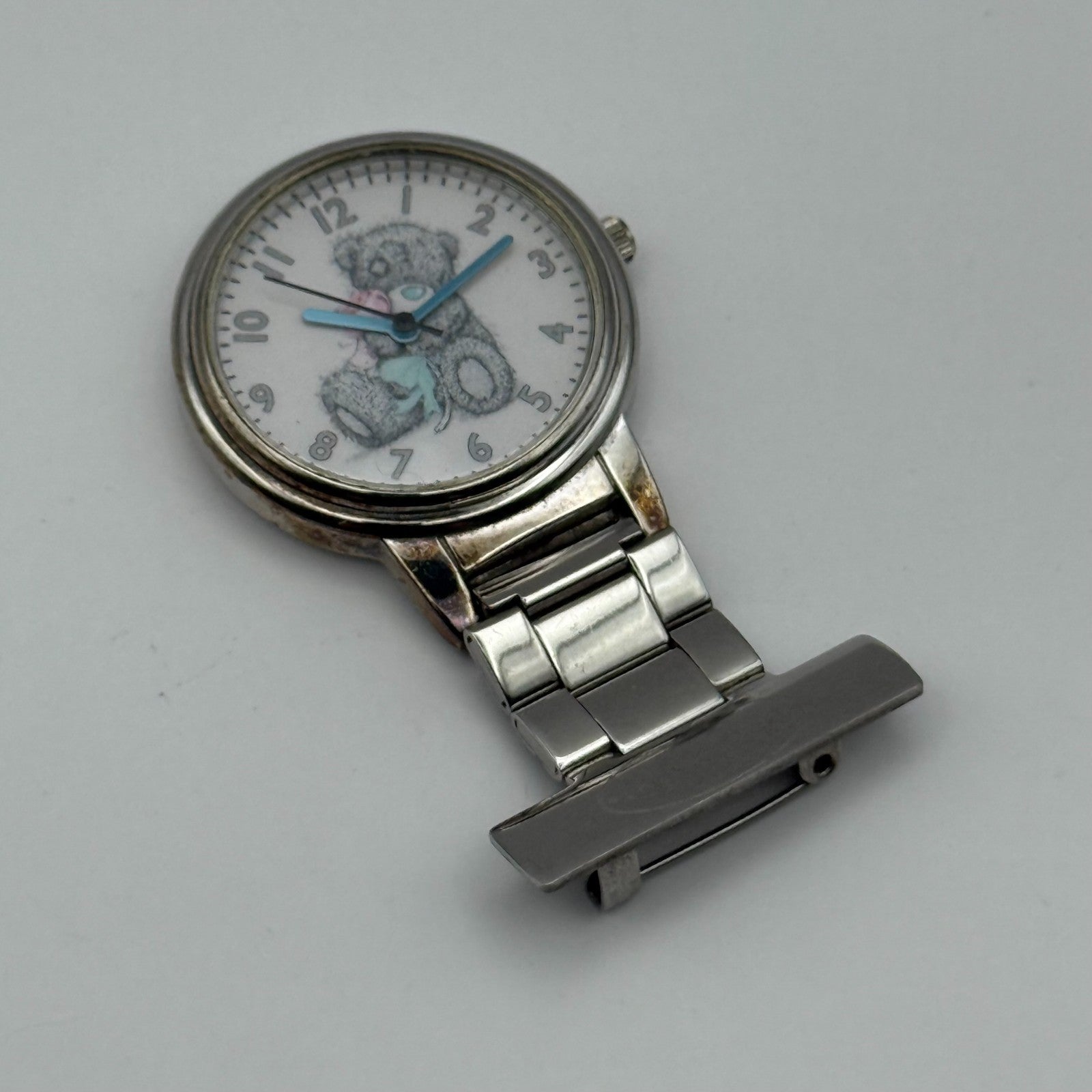 Me to You Quartz Fob Nurse Watch Teddy Bear Dial Working 31mm New Battery