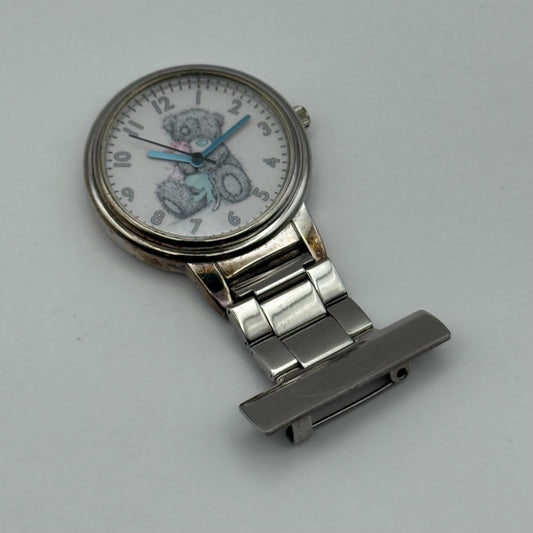 Me to You Quartz Fob Nurse Watch Teddy Bear Dial Working 31mm New Battery
