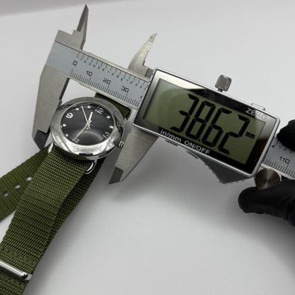 Marc by Marc Jacobs Men's Quartz Watch Black Dial Green Strap 36mm PARTS REPAIR