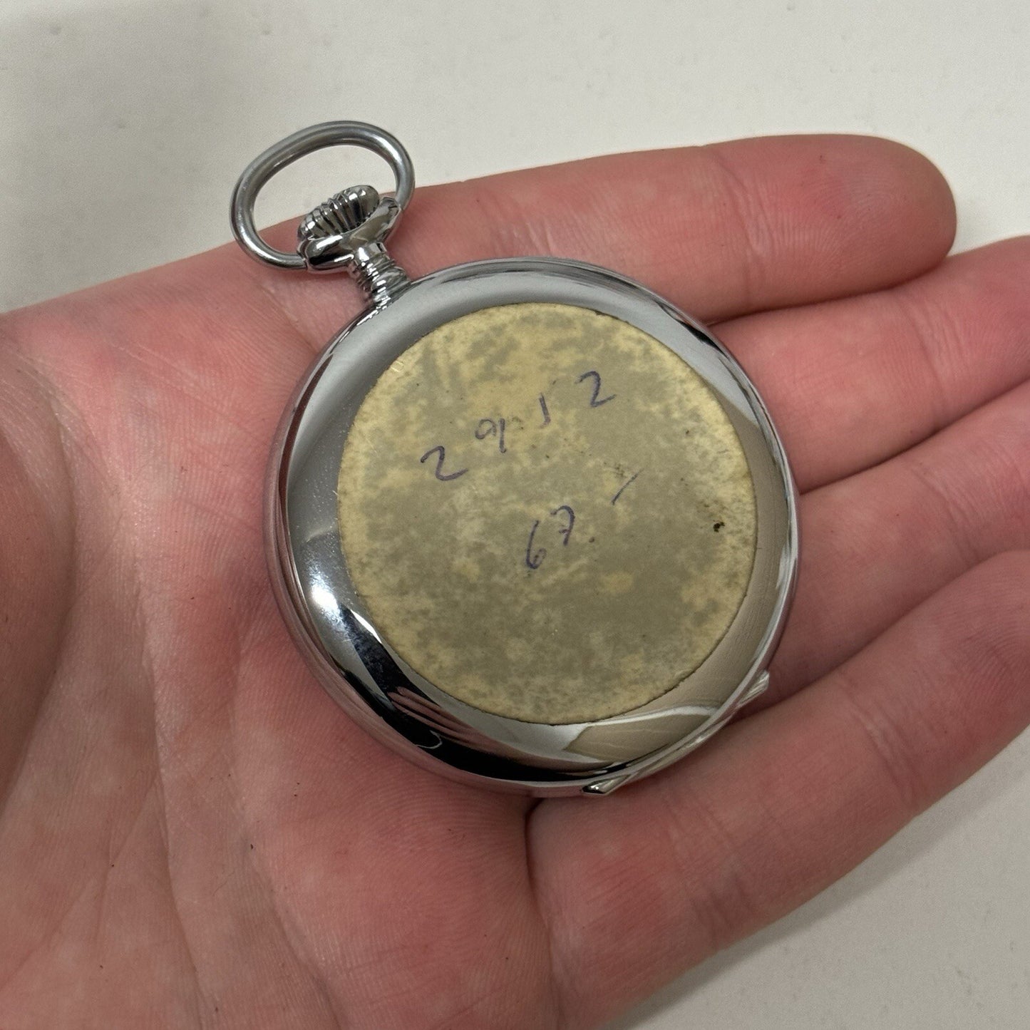 50mm Vintage Dowel NEW OLD STOCK Open Face Sub Seconds Pocket Watch TO SERVICE