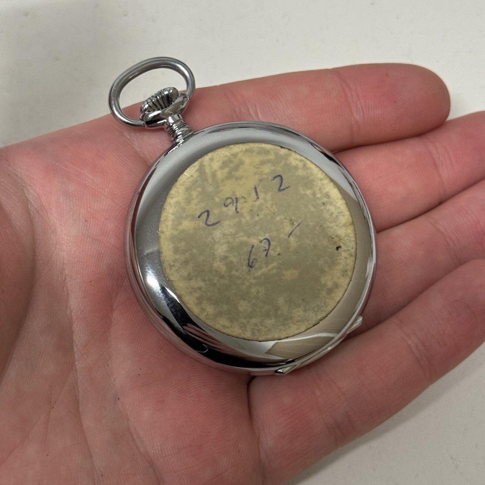 50mm Vintage Dowel NEW OLD STOCK Open Face Sub Seconds Pocket Watch TO SERVICE