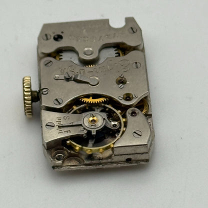 Running 1938 Vintage 18/0s Elgin 522 Model 1 American Watch Movement FOR PARTS