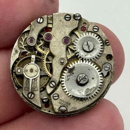 23.6mm AS A Schild Swiss Manual Wind Watch Movement Vintage PARTS SPARES