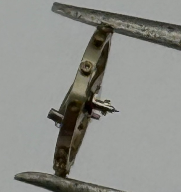 ETA 2410 Balance Wheel Complete And Spring 6 3/4''' 1059 M Watch Movement Parts 