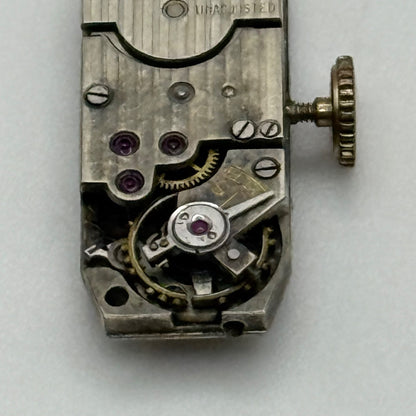 A Lecoultre Blancpain Watch Movement Manual Wind Vintage Swiss Parts Repair 9mm