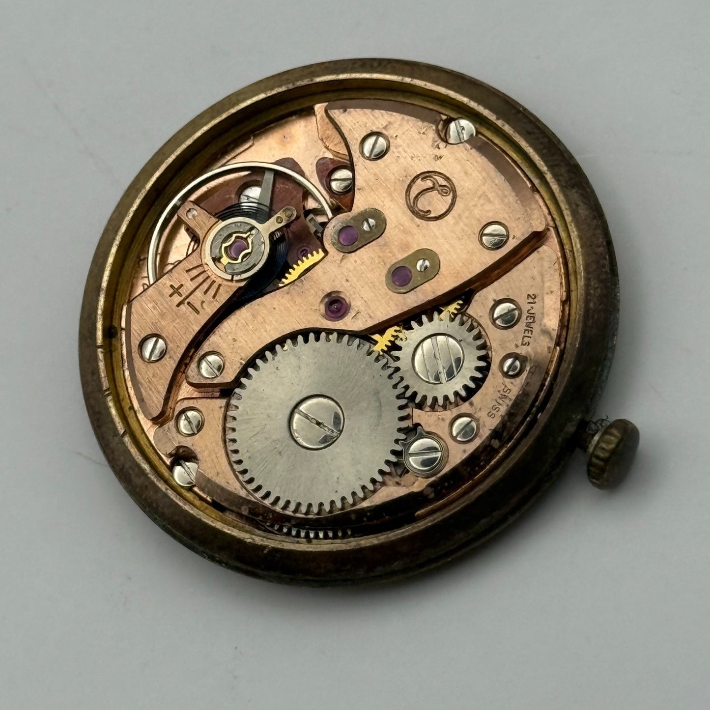 FHF 72 Watch Movement Excalibur Manual Wind Vintage Swiss Parts Repair 31mm