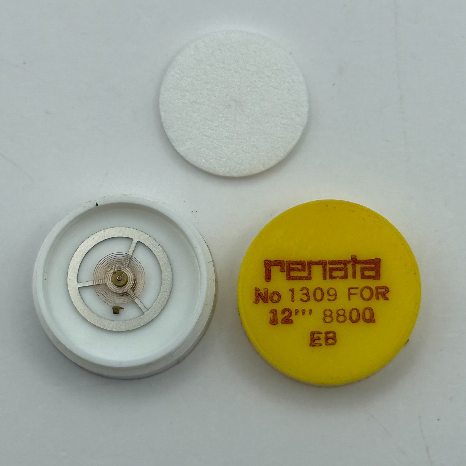 EB 8800 Balance Wheel Complete And Spring 12’’’ 1309 Watch Movement Parts NOS