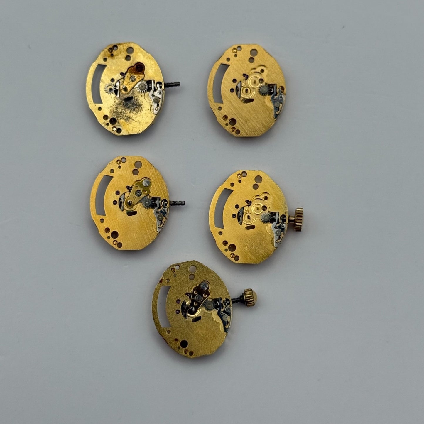 ETA ESA 978.002 x5 Quartz Watch Movement Incomplete Swiss Ladies Parts Repair