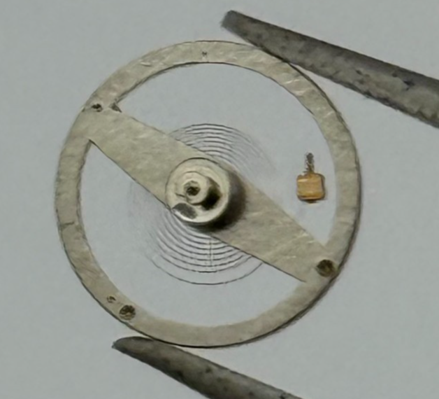 Brac 2051 Balance Wheel Complete And Spring  5¼’’’ 69 M Watch Movement Parts NOS