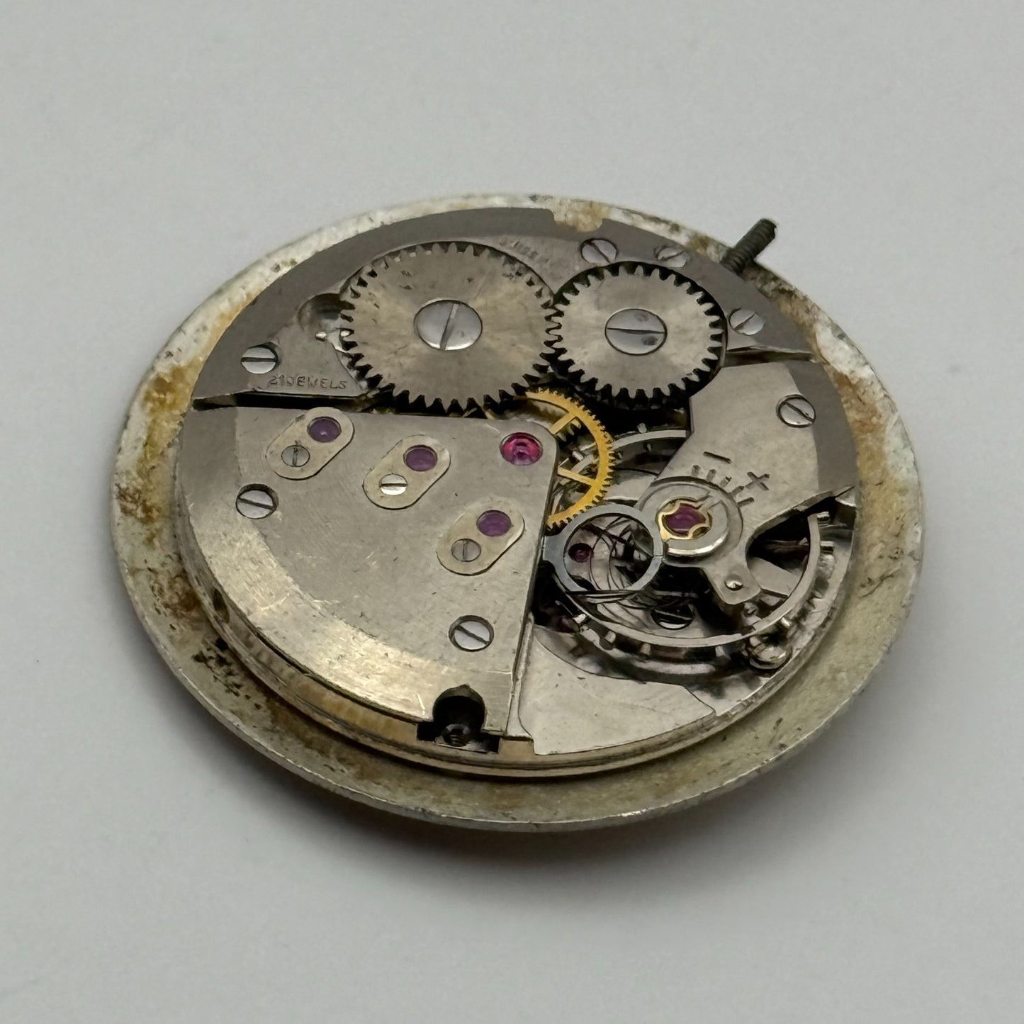 ETA 2390 Watch Movement Atlantic Manual Wind Vintage Swiss Parts Repair 23.3mm